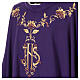Chasuble in pure wool with fine embroidery on the front Gamma s6