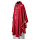 Chasuble in pure wool with fine embroidery on the front Gamma s8