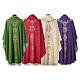 Chasuble in pure wool with fine embroidery on the front Gamma s17