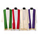 Chasuble in pure wool with fine embroidery on the front Gamma s18