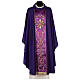 Chasuble in pure wool with decorated gallon Gamma s1