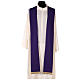Chasuble in pure wool with decorated gallon Gamma s7