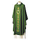 Chasuble in pure wool with cross, wheat and grapes embroidery on gallon Gamma s1