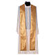Chasuble in broderie fabric with red gallon, gold Gamma s6