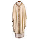 Chasuble with golden braided neckline 100% wool Gamma s3