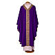 Chasuble with golden braided neckline 100% wool Gamma s4