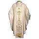 Chasuble in pure wool with silk satin gallon, machine-embroidered Gamma s1