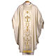 Machine-embroidered Priest Chasuble in pure wool with silk satin gallon Gamma s2