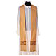Chasuble in wool and polyester with gallon directly applied on the front Gamma s4