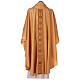 Latin Chasuble in wool and polyester with gallon directly applied on the front Gamma s3