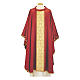 Chasuble in damask fabric with brocade gallon Gamma s2