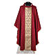 Chasuble in damask fabric with brocade gallon Gamma s1