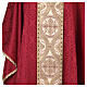 Chasuble in damask fabric with brocade gallon Gamma s4