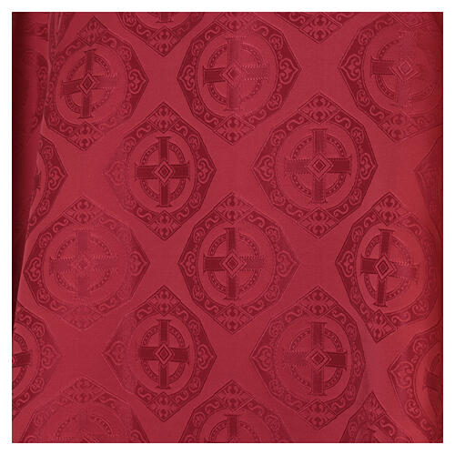 Casulla de tejido precioso adamascado 100% acetato estolón brocado aplicado Gamma 6