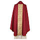 Chasuble en précieux tissu damassé 100% acétate bande centrale brocart Gamma s8
