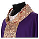 Chasuble in pure wool with lampas gallon and neckline Gamma s2