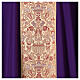 Chasuble in pure wool with lampas gallon and neckline Gamma s4