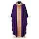 Chasuble in pure wool with lampas gallon and neckline Gamma s8