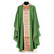 Catholic Priest Chasuble in pure wool with lampas gallon and neckline Gamma s3