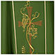 Chasuble in polyester with machine-embroidered cross and wheat Gamma s2