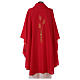Sacred Chasuble in polyester with machine-embroidered wheat on the front Gamma s3