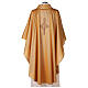 Chasuble in polyester with machine-embroidered cross on the front, gold Gamma s4