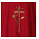 Chasuble in polyester with machine-embroidered cross Gamma s11