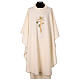 Chasuble in polyester with machine-embroidered cross Gamma s12