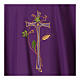 Chasuble in polyester with machine-embroidered cross Gamma s15