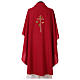 Chasuble in polyester with machine-embroidered cross Gamma s3