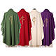Chasuble polyester croix brodée à la machine Gamma s16