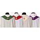 Chasuble polyester croix brodée à la machine Gamma s18