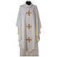 Chasuble and stole with cross and stones 100% polyester s5
