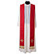 Chasuble and stole with cross and stones 100% polyester s9