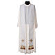 Chasuble and stole with cross and stones 100% polyester s10