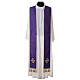 Chasuble and stole with cross and stones 100% polyester s11