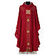 Chasuble with Italian neckline and golden embroideries s1