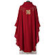 Chasuble with Italian neckline and golden embroideries s5