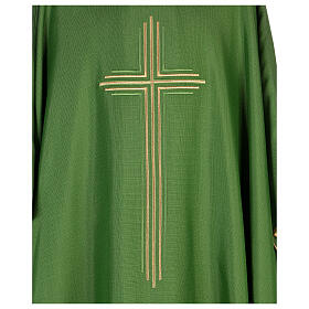 Liturgical chasuble with cross, polyester