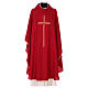 Liturgical chasuble with cross, polyester s4
