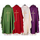 Liturgical chasuble with cross, polyester s7