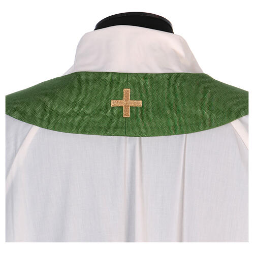 Casulla para ritos litúrgicos poliéster cruz 9