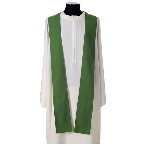Chasuble with cross, Alfa and Omega with spikes, 100% polyester Gamma 9