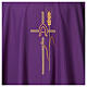 Chasuble with cross, Alfa and Omega with spikes, 100% polyester Gamma s4
