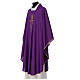 Chasuble with cross, Alfa and Omega with spikes, 100% polyester Gamma s6