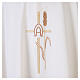 Chasuble 100% polyester croix alpha oméga avec épi de blé Gamma s8