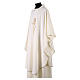 Chasuble 100% polyester croix alpha oméga avec épi de blé Gamma s13