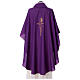Chasuble 100% polyester with cross Alpha Omega and ear of wheat Gamma s8