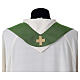 Chasuble 100% polyester with cross Alpha Omega and ear of wheat Gamma s11