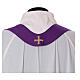 Chasuble 100% polyester with cross Alpha Omega and ear of wheat Gamma s12